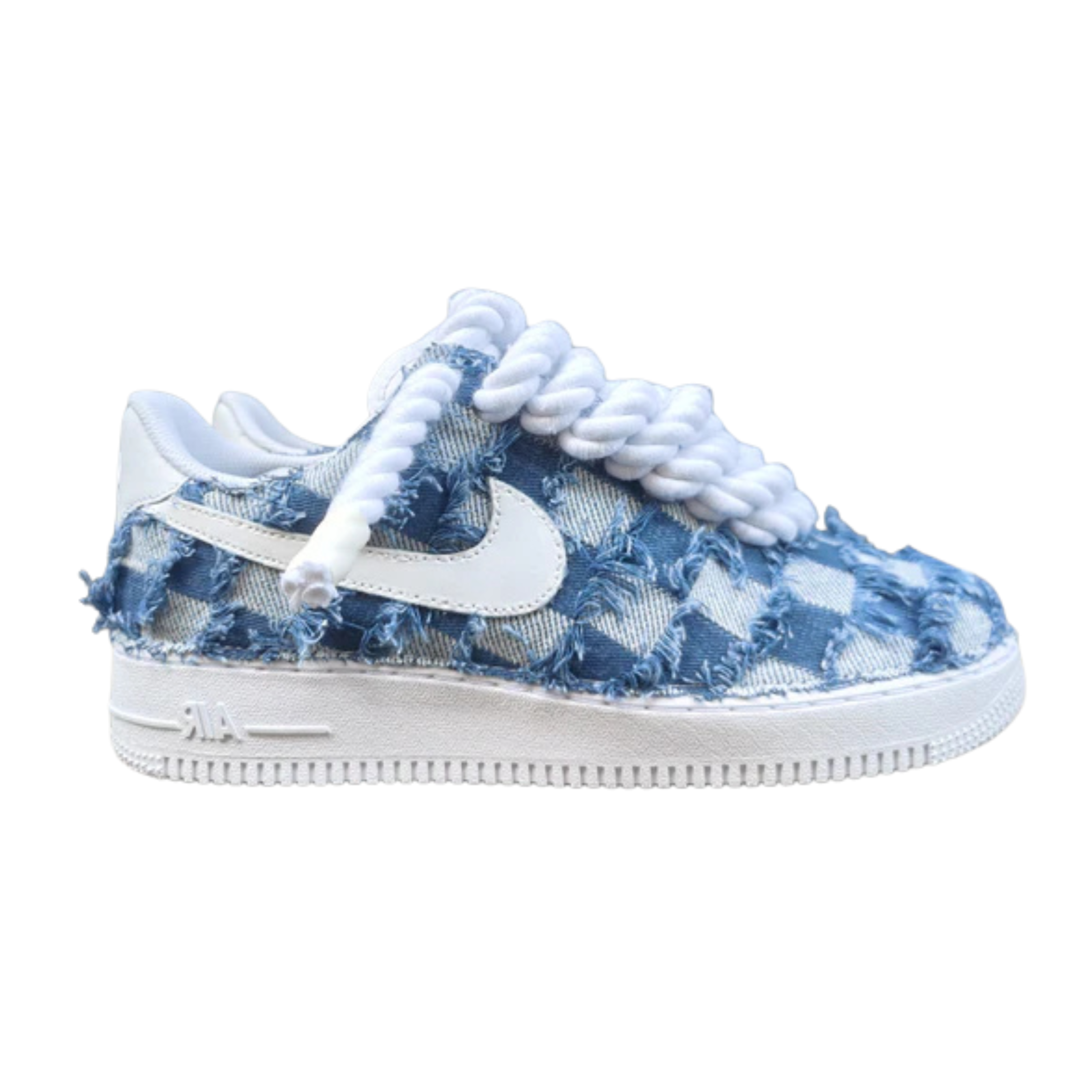 Jean Nike Air Force 1 Rope Custom Denim v3