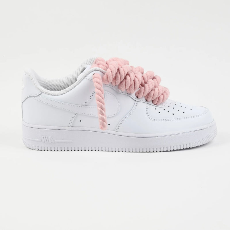 Nike Air Force 1 Rope Laces Custom Rose