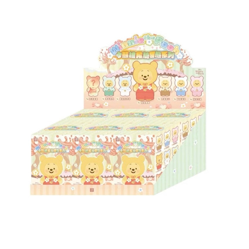 Miniso Top Toy Disney Winnie the Pooh Candy Series Vinyl Plush Sealed Case (6 Blind Box)