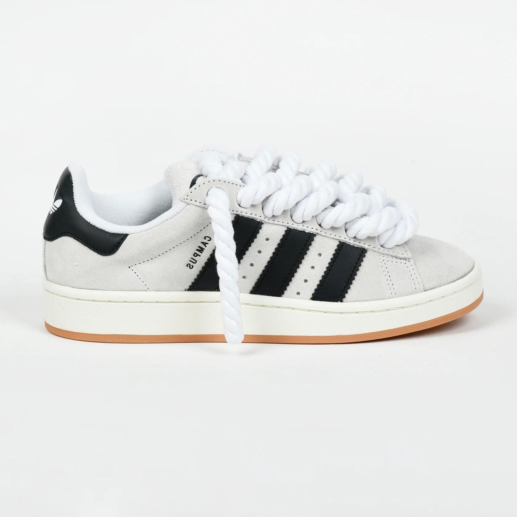 Beige Adidas Campus 00 Rope Laces Custom White - Madonnina Resell