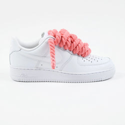 Nike Air Force 1 Rope Laces Custom Coral