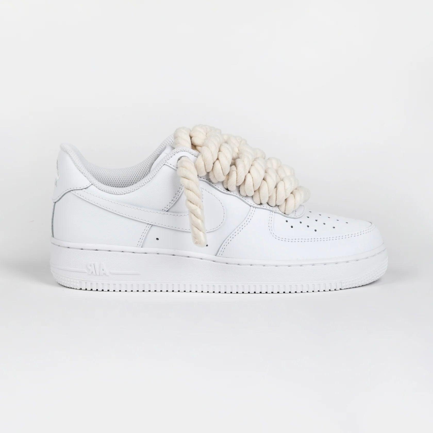 Nike Air Force 1 Rope Laces Custom Corda Beige - Madonnina Resell