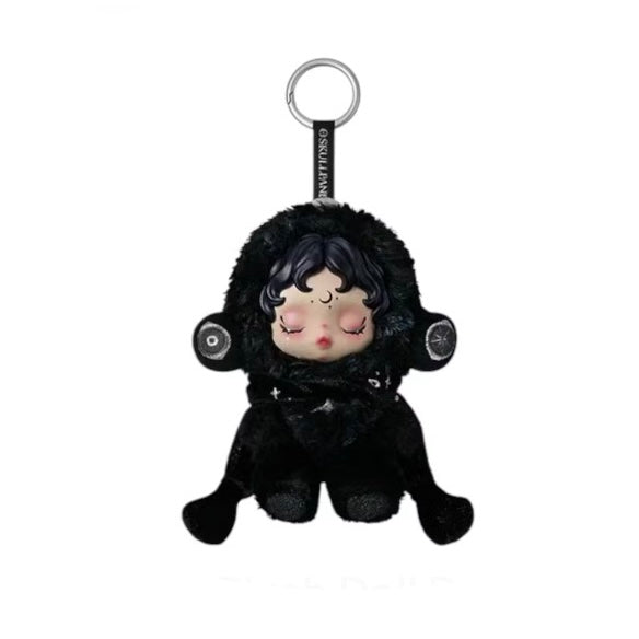 Pop Mart SKULLPANDA You Found Me! Series Darkness Plush Doll Pendant