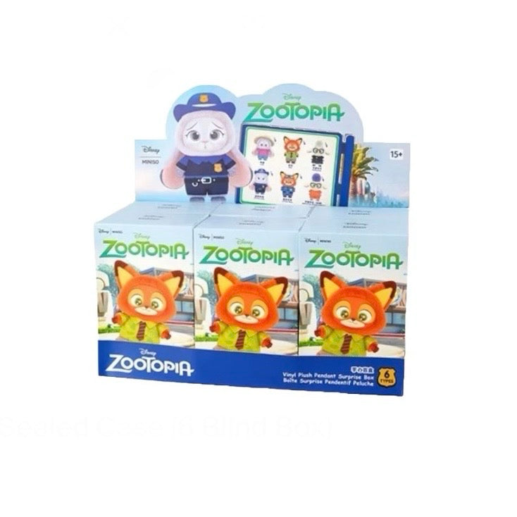 Miniso Disney Zootopia Series Vinyl Plush Sealed Case (6 Blind Box)