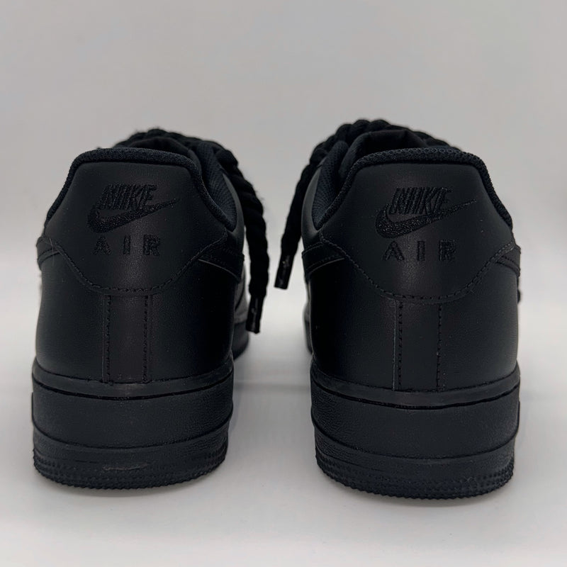 Nike Air Force 1 Rope Laces Custom Black