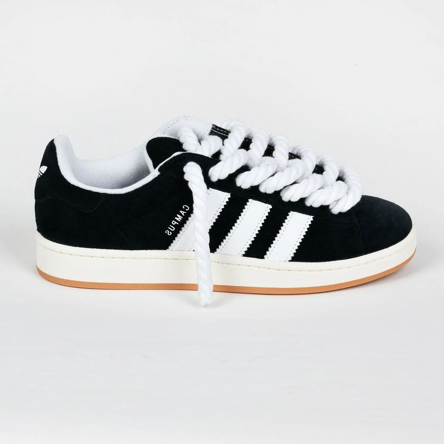 Black Adidas Campus 00 Rope Laces Custom WHITE - Madonnina Resell