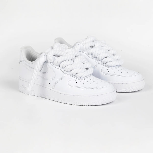 Nike Air Force 1 Rope Laces Custom White