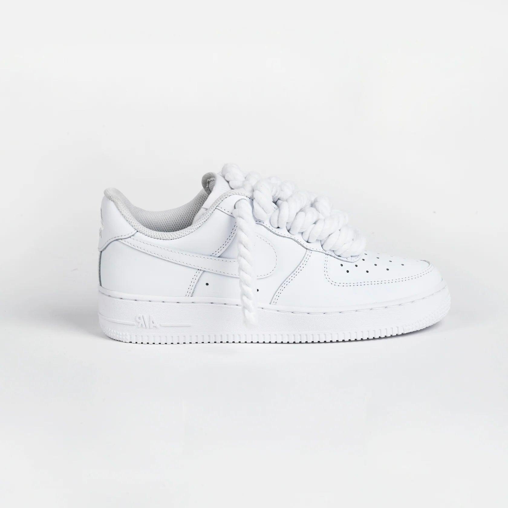 Nike Air Force 1 Rope Laces Custom White - Madonnina Resell