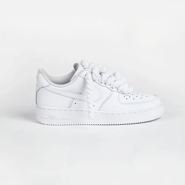 Nike Air Force 1 Rope Laces Custom White