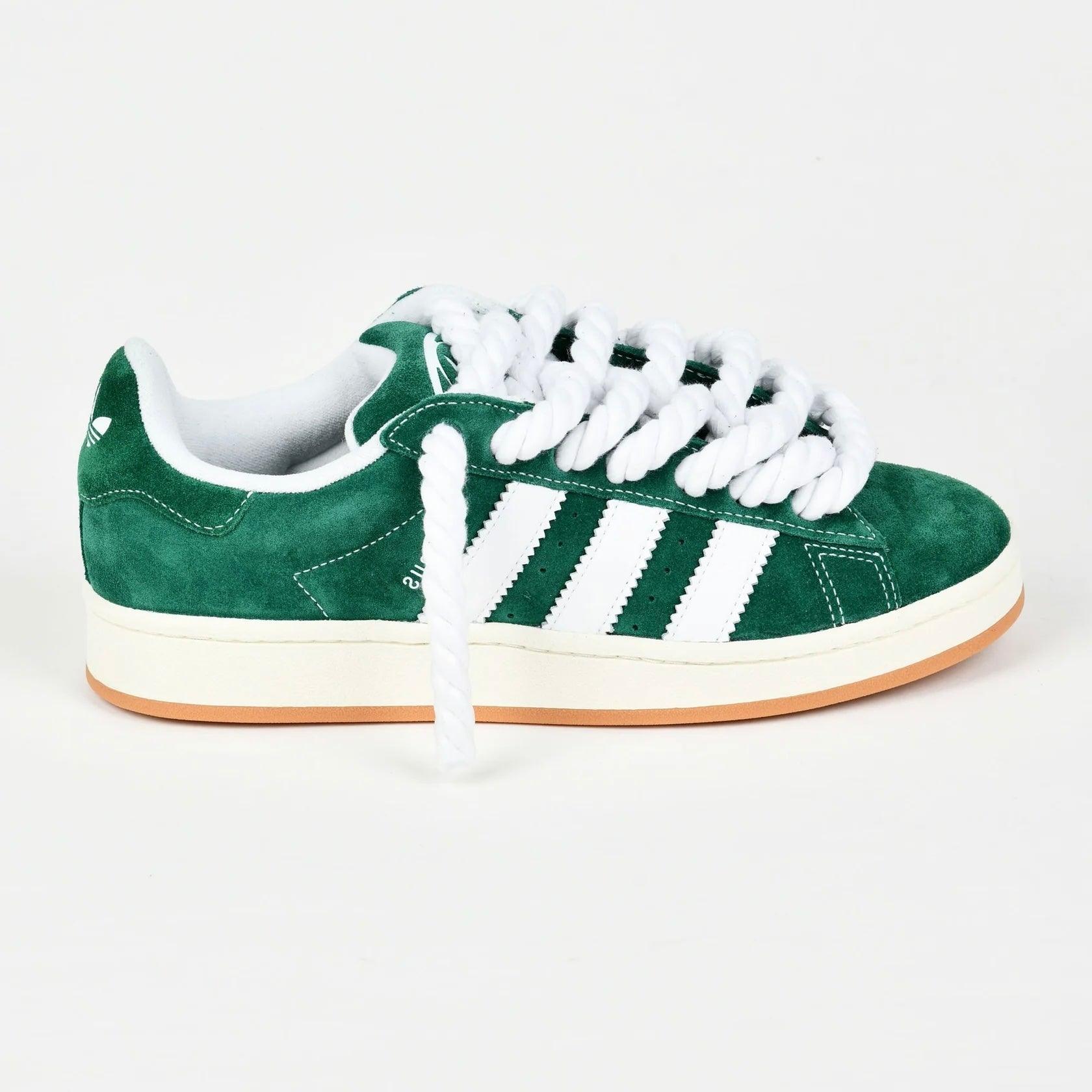 Green Adidas Campus 00 Rope Laces Custom White - Madonnina Resell