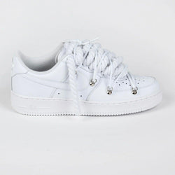 Nike Air Force 1 Custom White Rope Laces Elastic Laces - Madonnina Resell