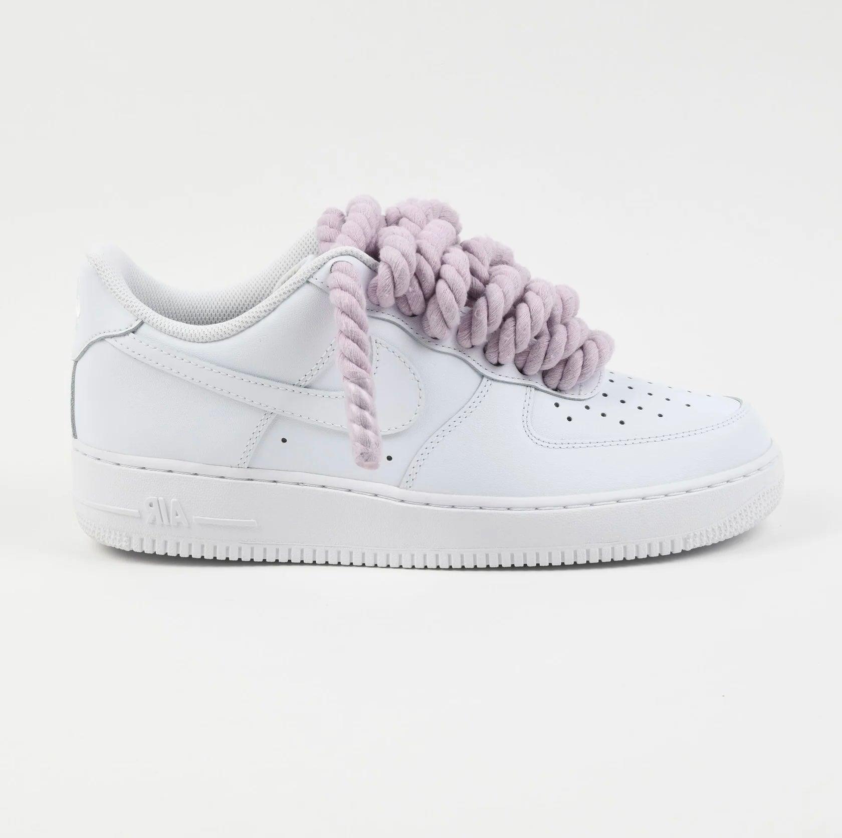 Nike Air Force 1 Rope Laces Custom Lilac - Madonnina Resell