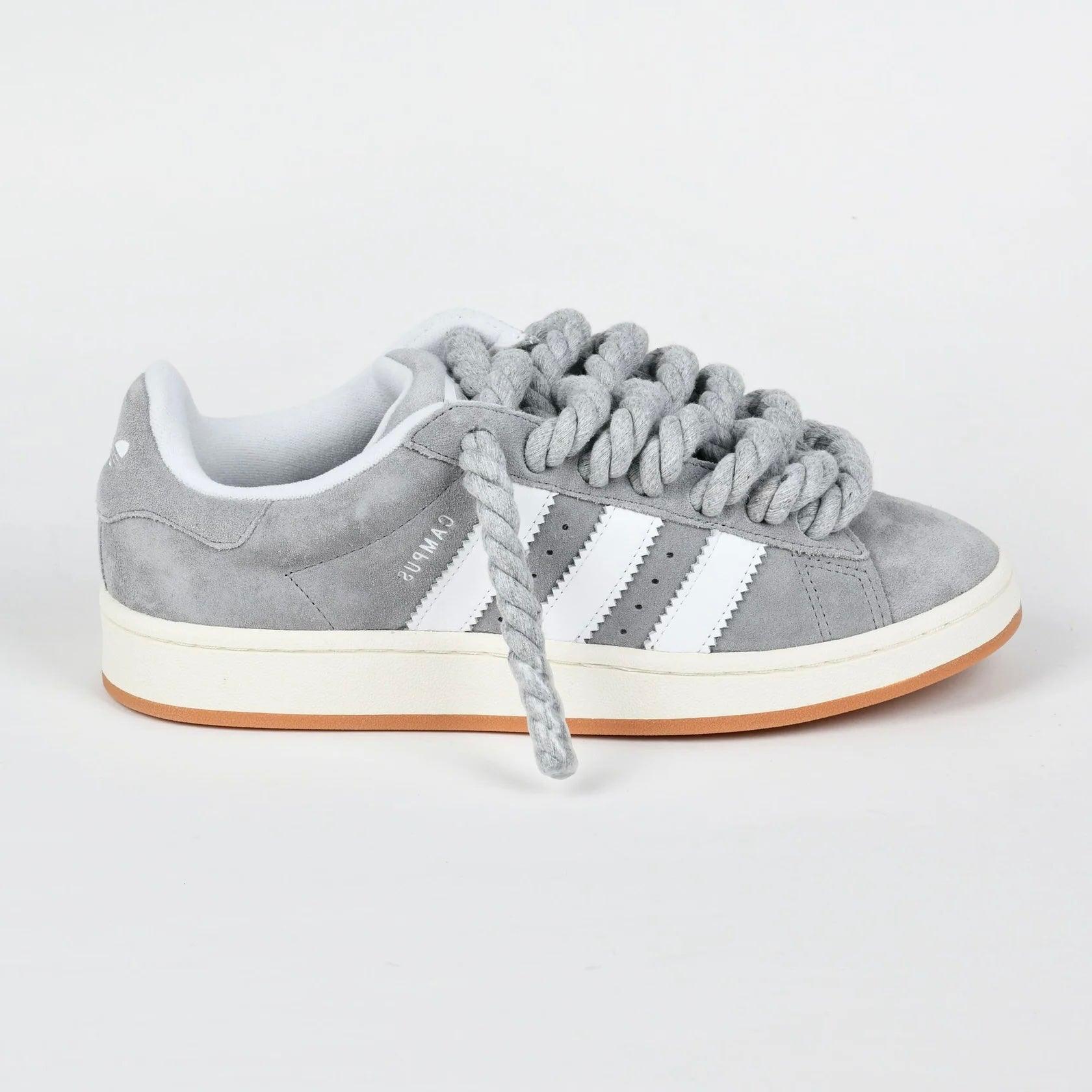 Grey Adidas Campus 00 Rope Laces Custom Grey - Madonnina Resell