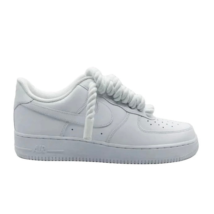 Nike Air Force 1 Rope Laces Custom White