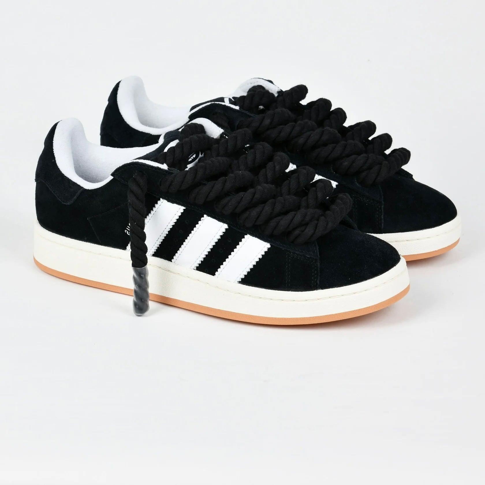 Black Adidas Campus 00 Rope Laces Custom Black - Madonnina Resell