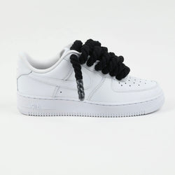 Nike Air Force 1 Rope Laces Custom Black