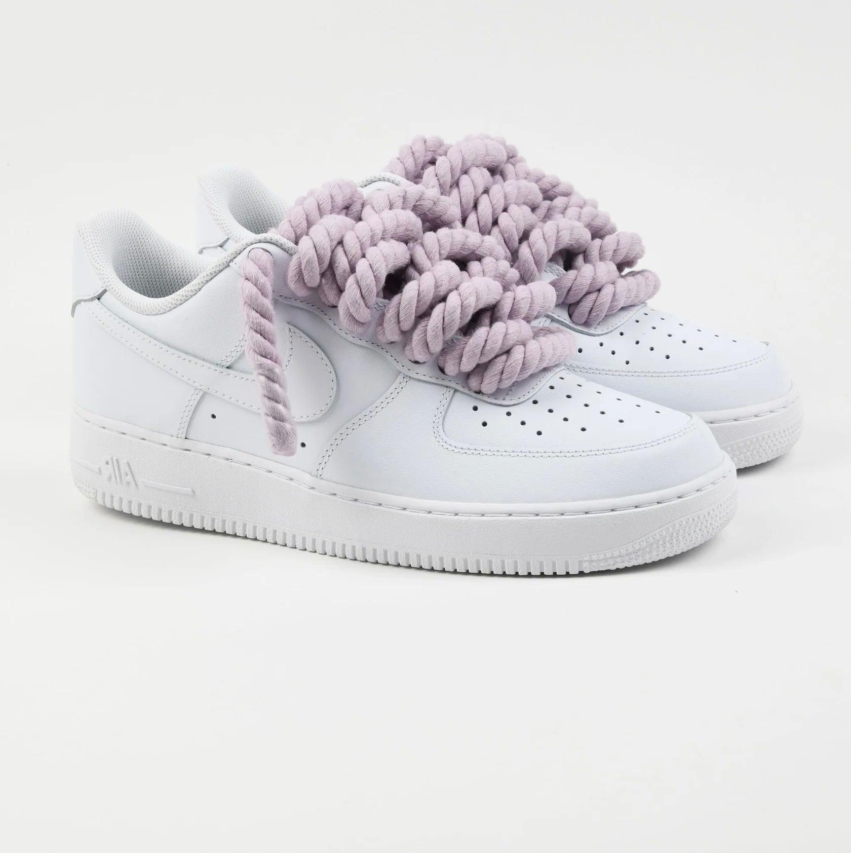 Nike Air Force 1 Rope Laces Custom Lilac - Madonnina Resell