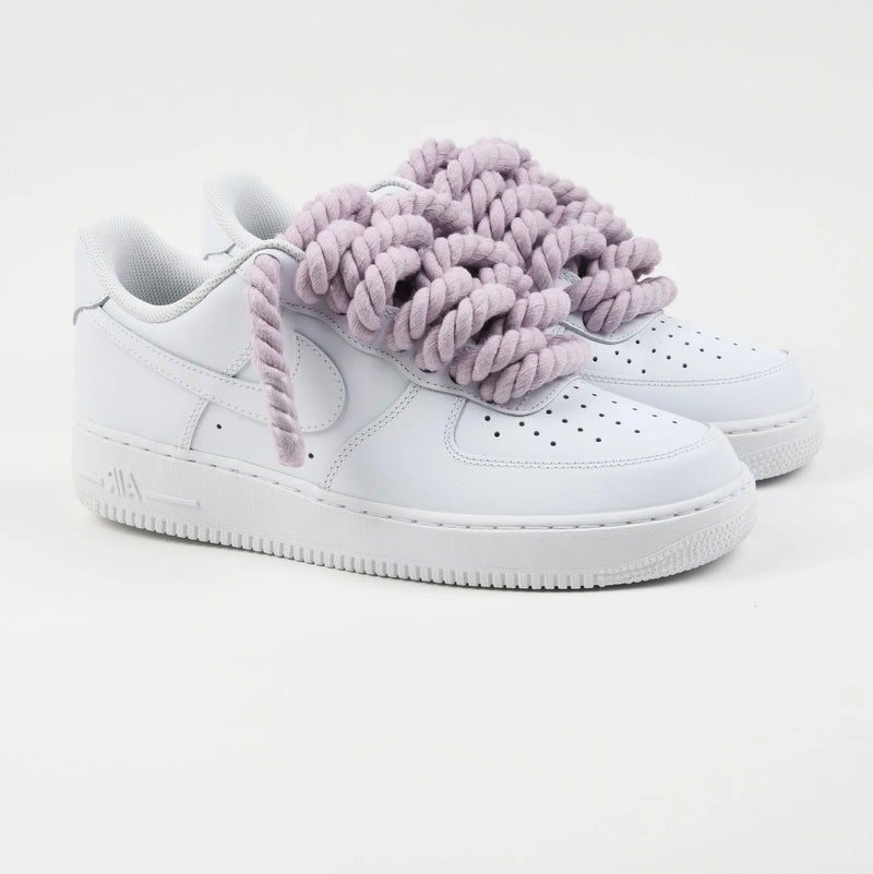 Nike Air Force 1 Rope Laces Custom Lilac