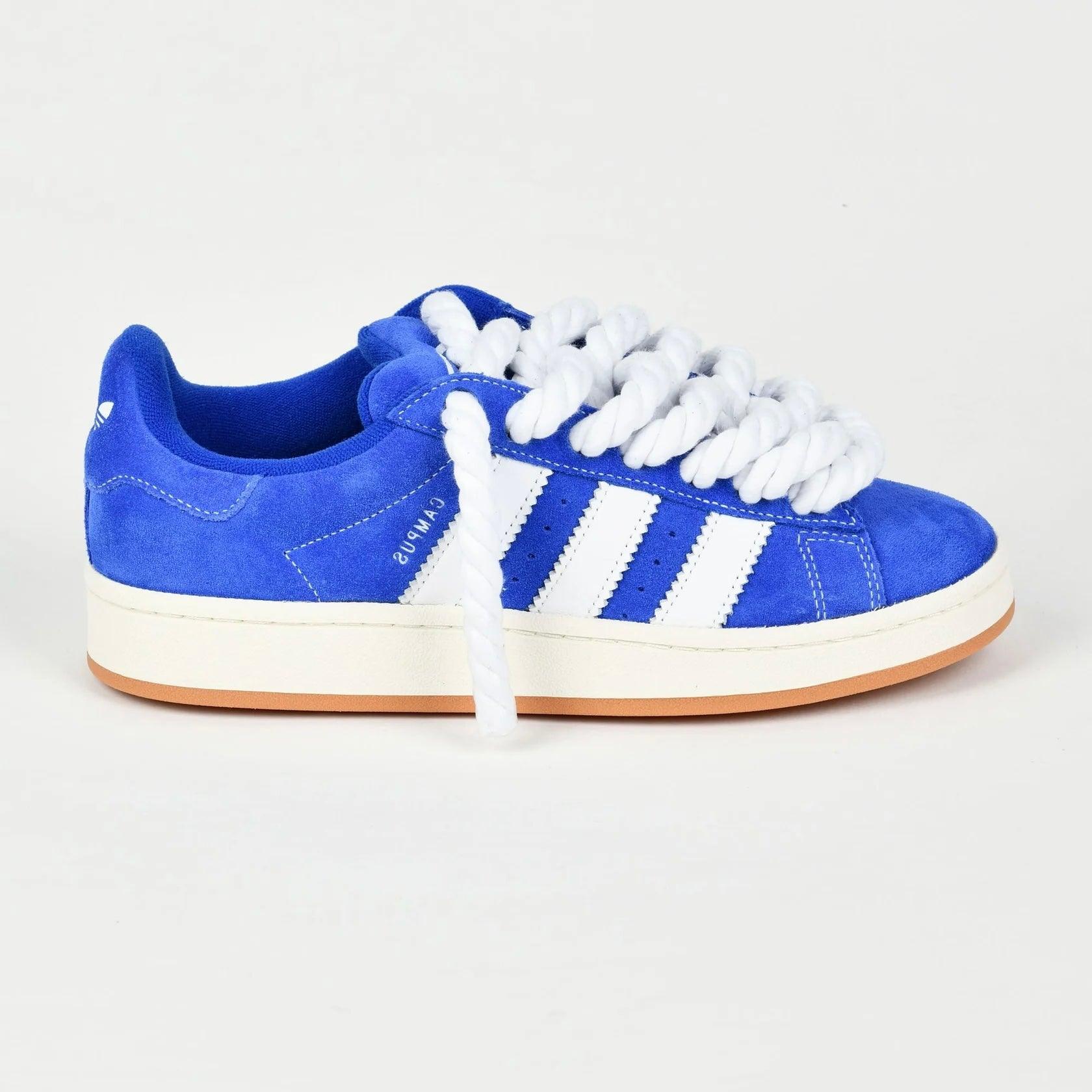 Blue Adidas Campus 00 Rope Laces Custom White - Madonnina Resell