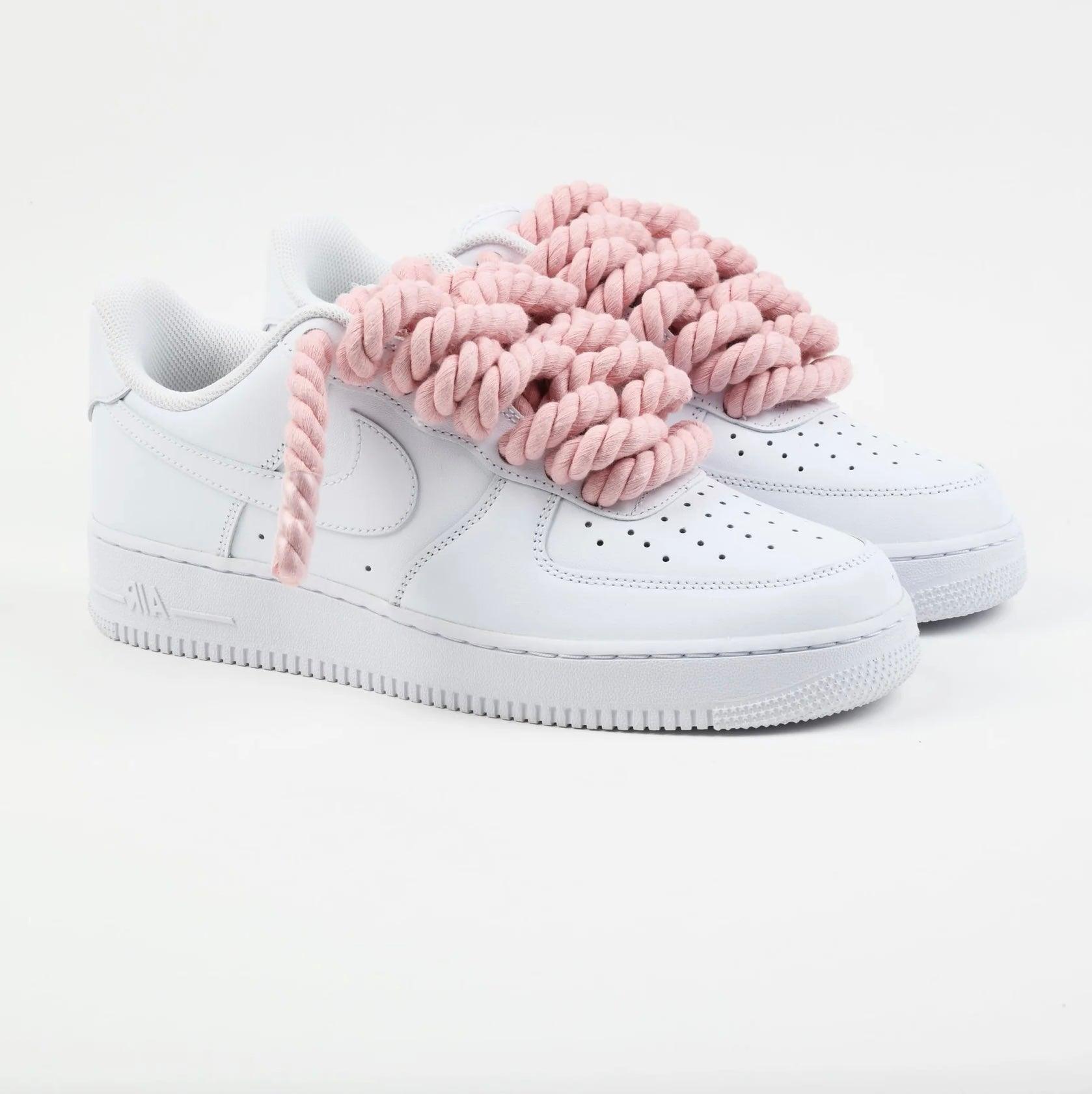 Nike Air Force 1 Rope Laces Custom Rose - Madonnina Resell