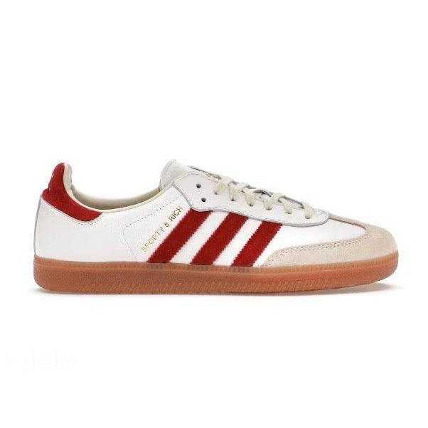 Adidas Samba Sporty & Rich White Collegiate Burgundy - Madonnina Resell