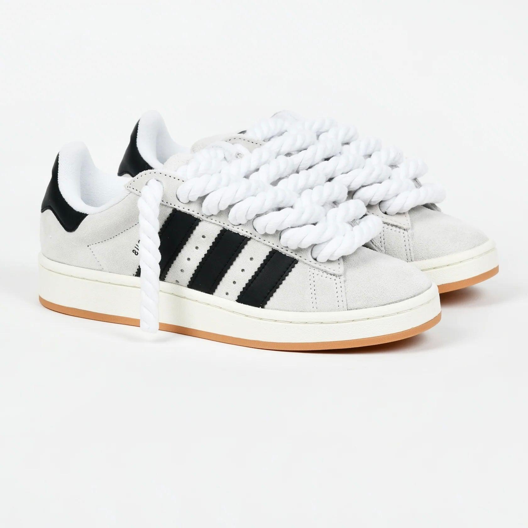 Beige Adidas Campus 00 Rope Laces Custom White - Madonnina Resell