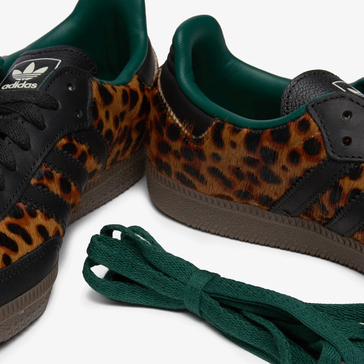 Adidas Samba Collegiate Green Leopard