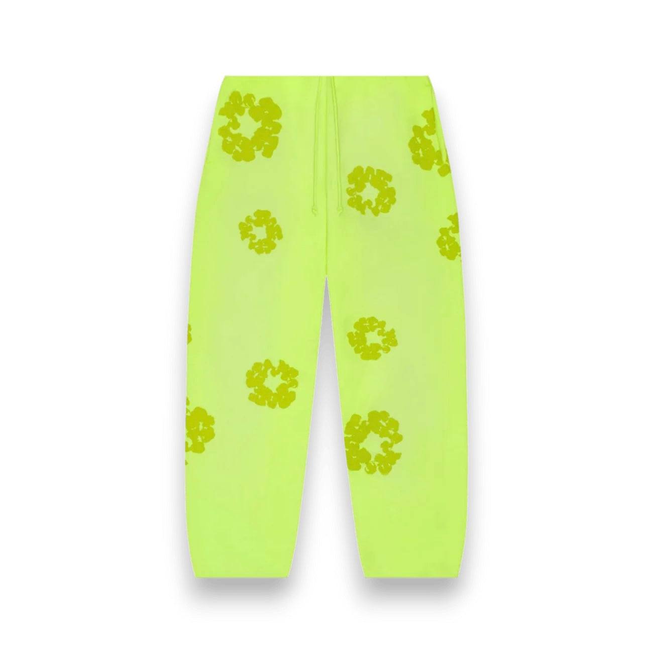 Denim Tears Mono Cotton Wreath Sweatpants Neon Green