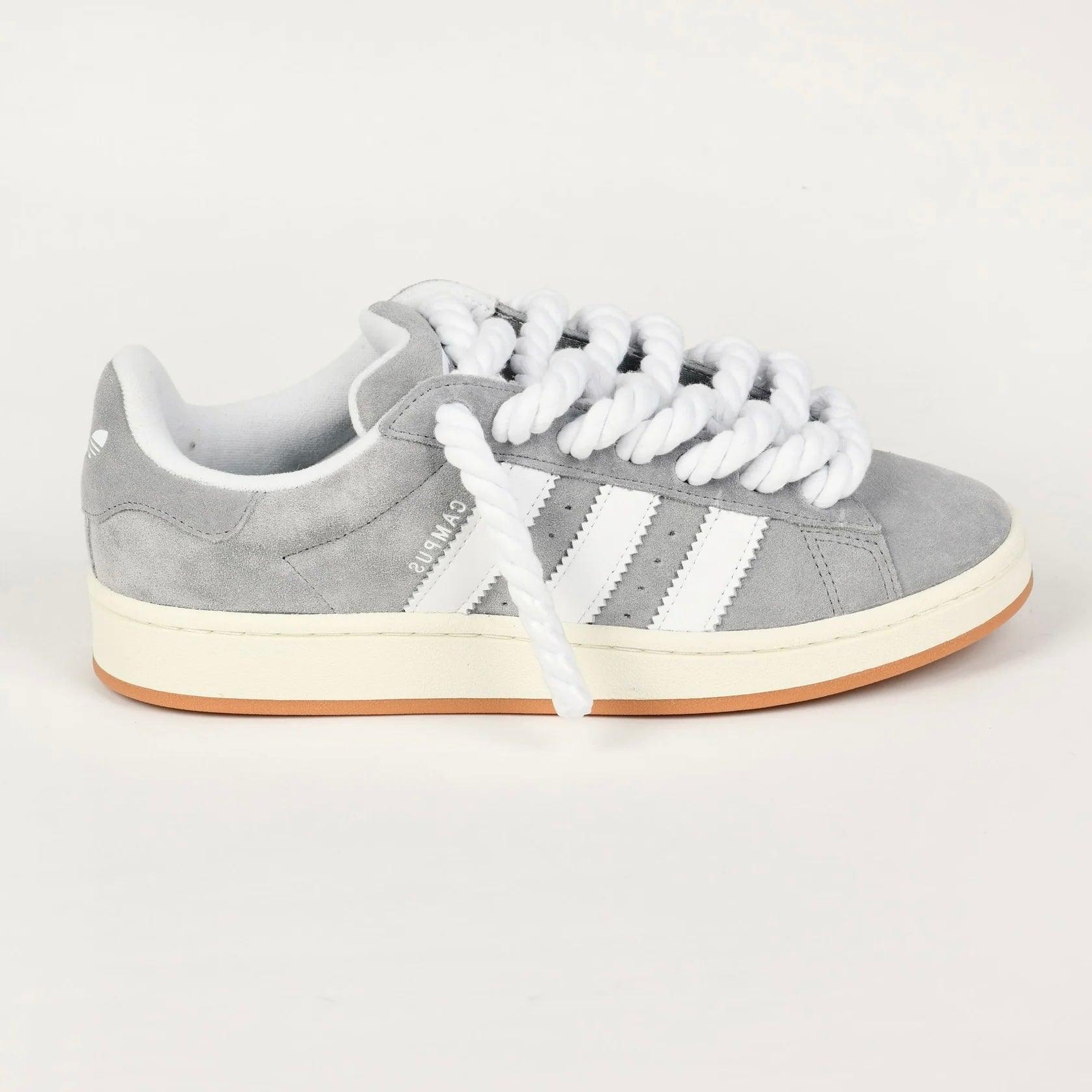 Grey Adidas Campus 00 Rope Laces Custom White - Madonnina Resell