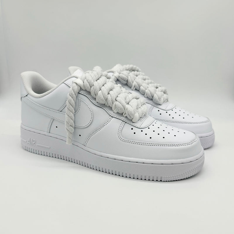 Nike Air Force 1 Rope Laces Custom White