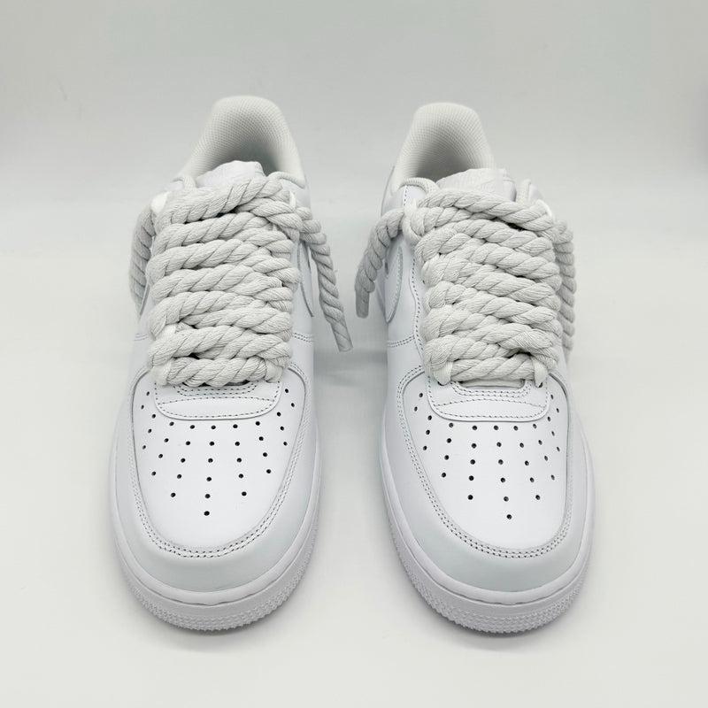 Nike Air Force 1 Rope Laces Custom White