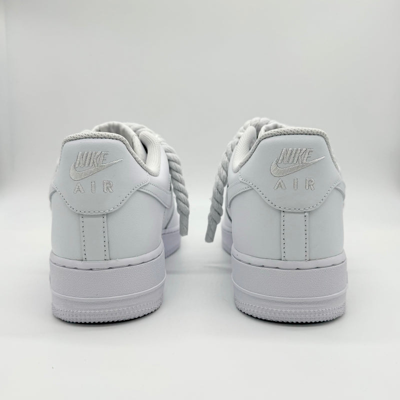 Nike Air Force 1 Rope Laces Custom White