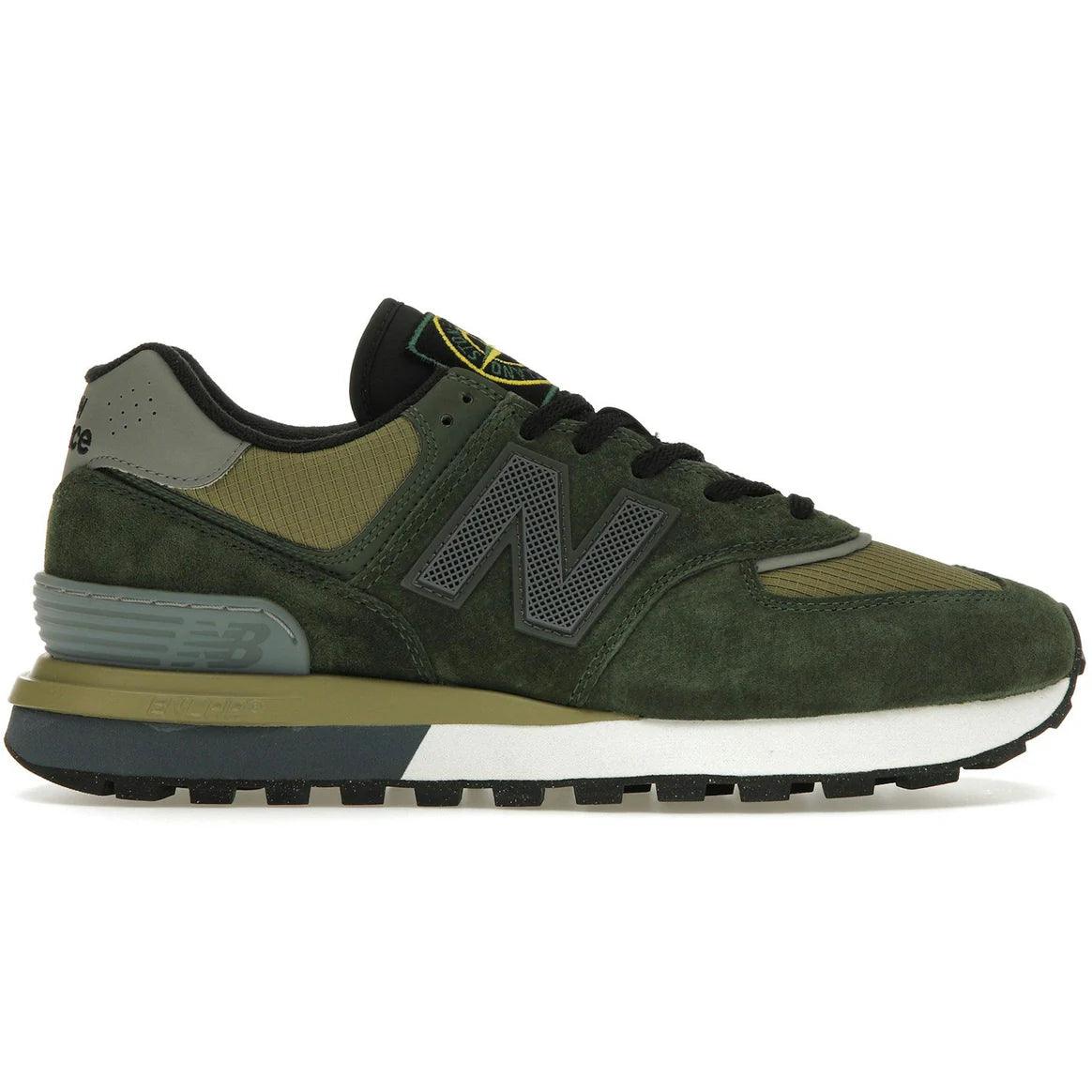 New Balance 574 Legacy Stone Island Dark Green - Madonnina Resell