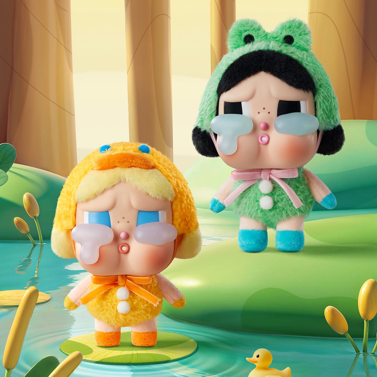 Pop Mart CryBaby Crying Again Series Duck You Vinyl Face Plush
