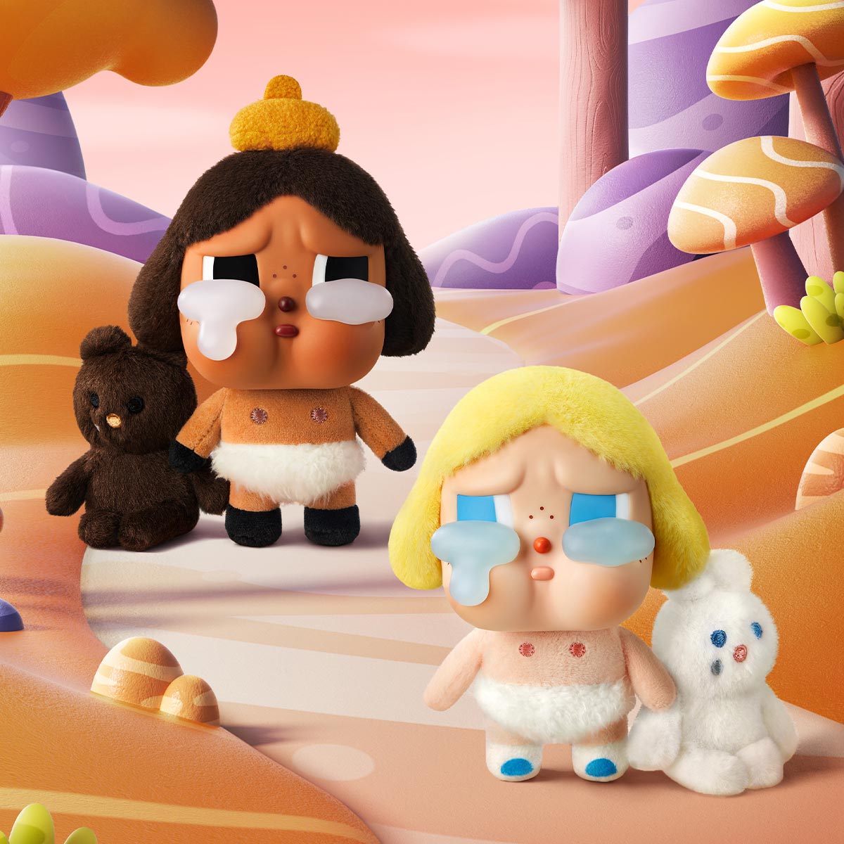 Pop Mart CryBaby Crying Again Series Baby Blonde (Secret Edition) Vinyl Face Plush