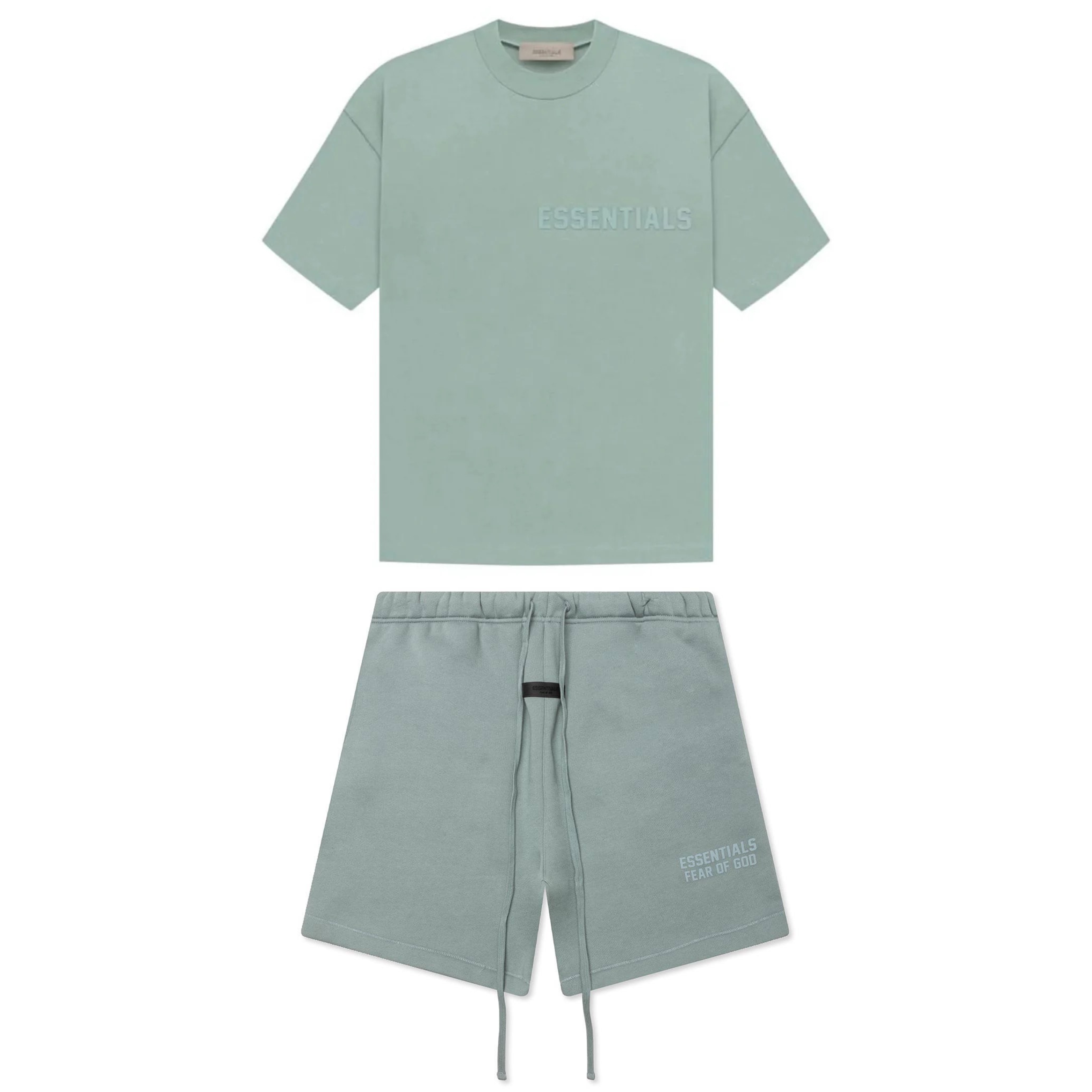Fear Of God Essentials Bundle Completo Tee + Sweatshorts Sycamore