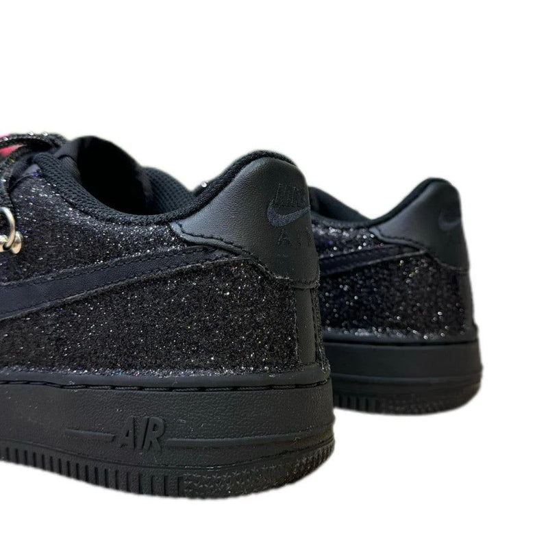 Nike Air Force 1 Custom Black Glitter Rope Laces Off - Madonnina Resell