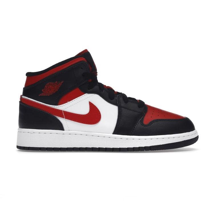 Jordan 1 Mid Black Fire Red - Madonnina Resell